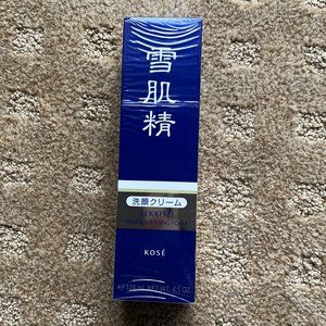 SEKKISEI Facial Cream Wash, Foaming Face Cleanser 4.5 Ounce